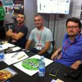 I tre autori tarantini della graphic novel: da sinistra Gianfranco Vitti, Fabrizio Liuzzi e Gabriele Benefico  